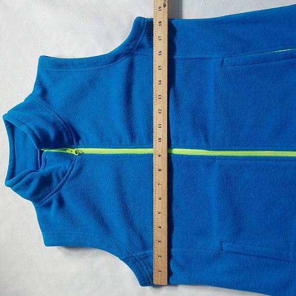 Spring seaon women's fleece vest blue size S - Picture 6 of 10